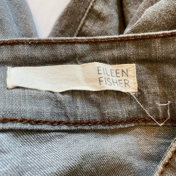 Eileen Fisher grey cropped jeans - Picture 3 of 6